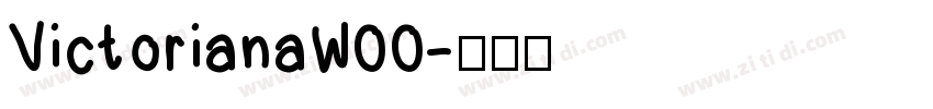 VictorianaW00字体转换
