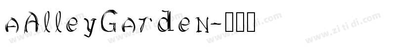 aAlleyGarden字体转换
