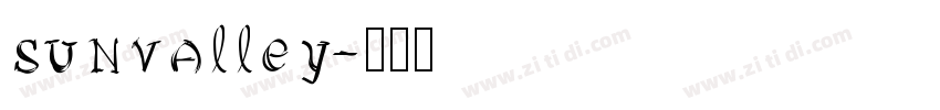 sunvalley字体转换