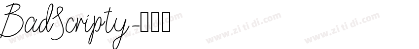 BadScripty字体转换