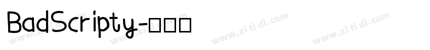 BadScripty字体转换