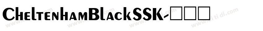 CheltenhamBlackSSK字体转换