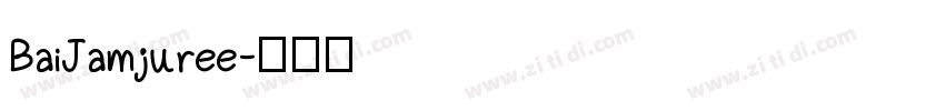 BaiJamjuree字体转换