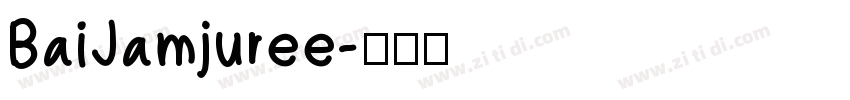 BaiJamjuree字体转换