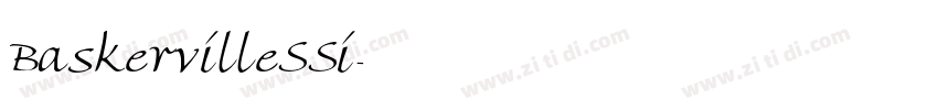 BaskervilleSSi字体转换