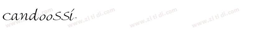 CandooSSi字体转换