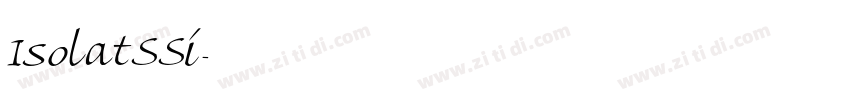 IsolatSSi字体转换