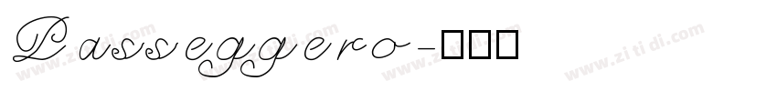 Passeggero字体转换
