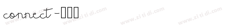 connect字体转换