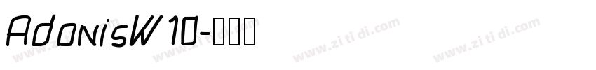 AdonisW10字体转换