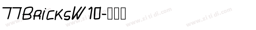 TTBricksW10字体转换