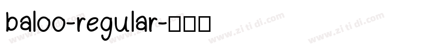 baloo-regular字体转换