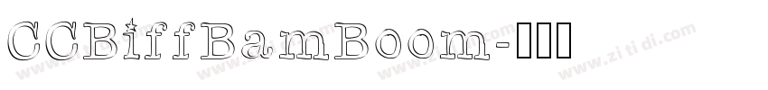CCBiffBamBoom字体转换