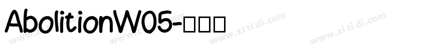 AbolitionW05字体转换