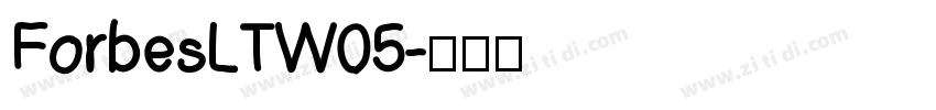 ForbesLTW05字体转换