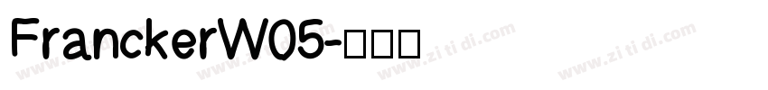 FranckerW05字体转换