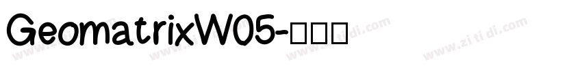 GeomatrixW05字体转换
