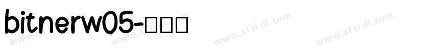 bitnerw05字体转换