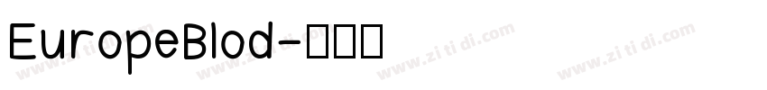 EuropeBlod字体转换