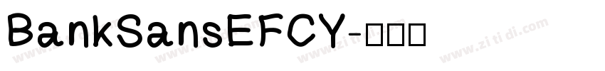 BankSansEFCY字体转换
