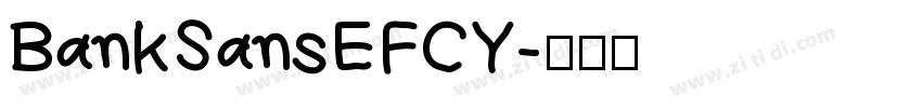 BankSansEFCY字体转换