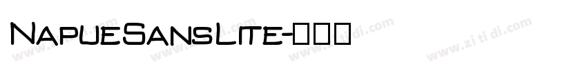 NapueSansLite字体转换