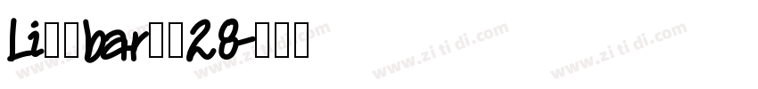 Li般若bar从的28字体转换