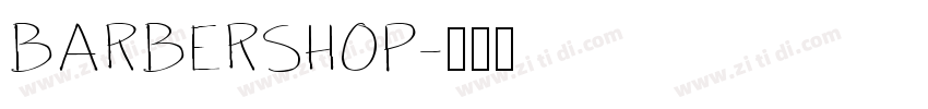 BARBERSHOP字体转换
