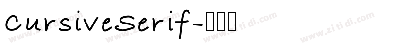 CursiveSerif字体转换