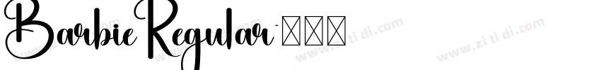 BarbieRegular字体转换