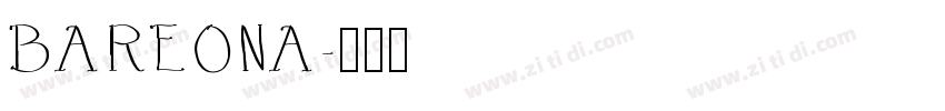 BAREONA字体转换
