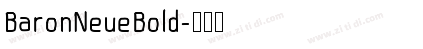 BaronNeueBold字体转换