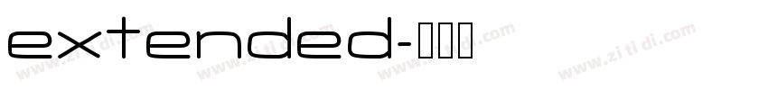 extended字体转换