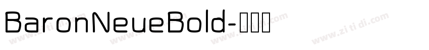BaronNeueBold字体转换