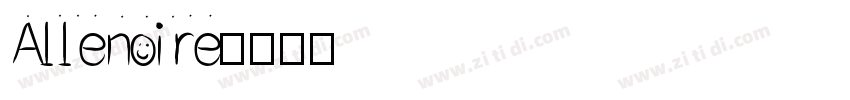 Allenoire字体转换