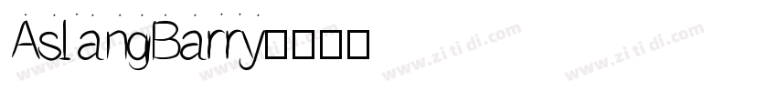 AslangBarry字体转换