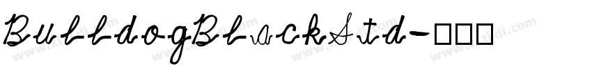 BulldogBlackStd字体转换