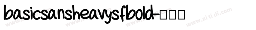 basicsansheavysfbold字体转换