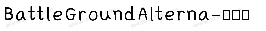 BattleGroundAlterna字体转换