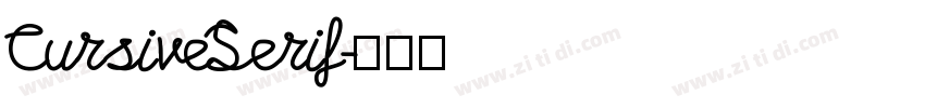 CursiveSerif字体转换