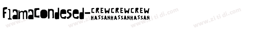FlamaCondesed字体转换