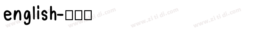english字体转换