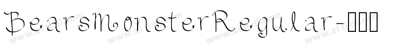 BearsMonsterRegular字体转换