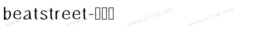beatstreet字体转换
