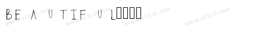 BEAUTIFUL字体转换