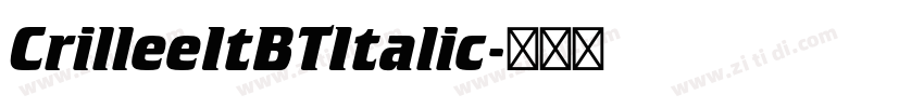 CrilleeItBTItalic字体转换