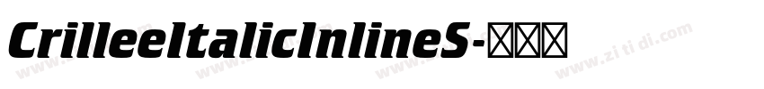 CrilleeItalicInlineS字体转换