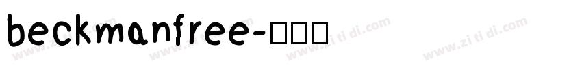 beckmanfree字体转换
