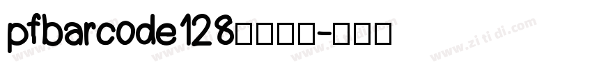 pfbarcode128字体下载字体转换