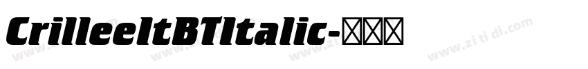 CrilleeItBTItalic字体转换